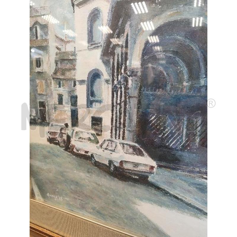 QUADRO ROMA TRASTEVERE COR/DOR PP/VERD | Mercatino dell'Usato Verona fiera 2