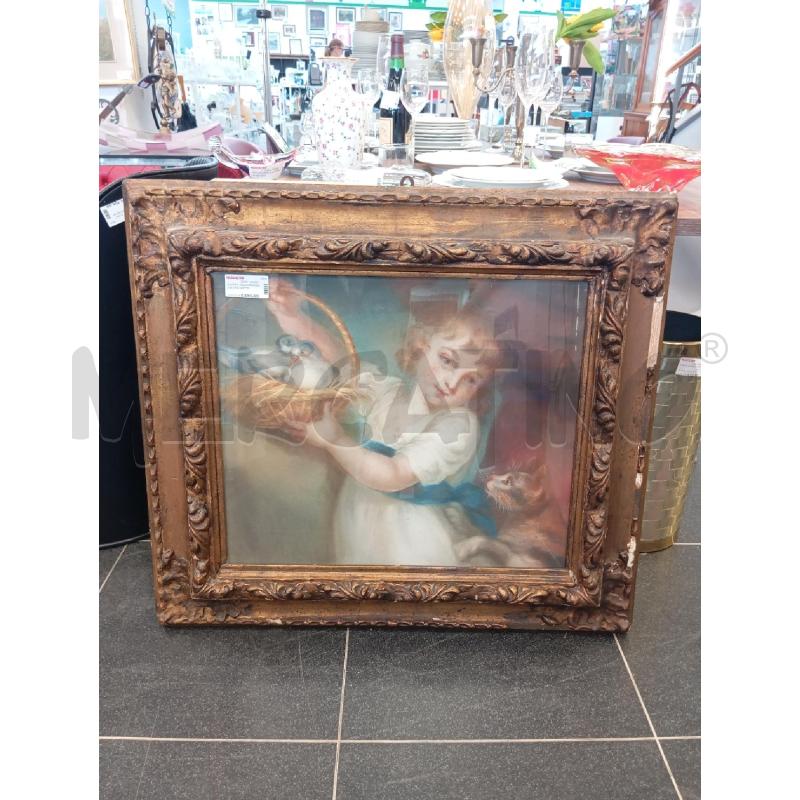 QUADRO VECCHIO BIMBA COLOMBI GATTO | Mercatino dell'Usato Verona fiera 1