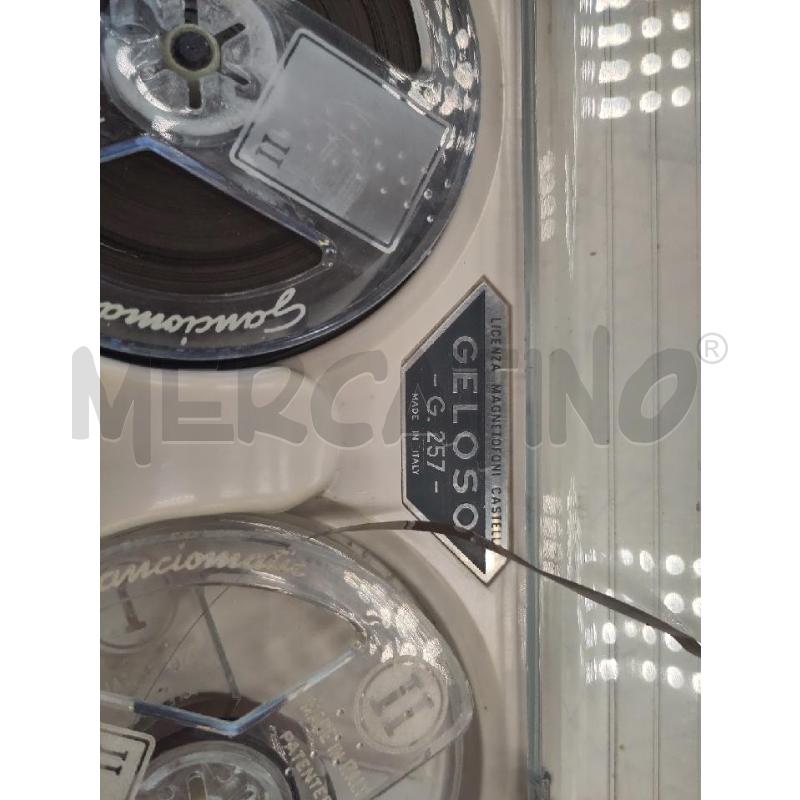 REGISTRATORE NASTRI GELOSO G257 CON CUST | Mercatino dell'Usato Verona fiera 2