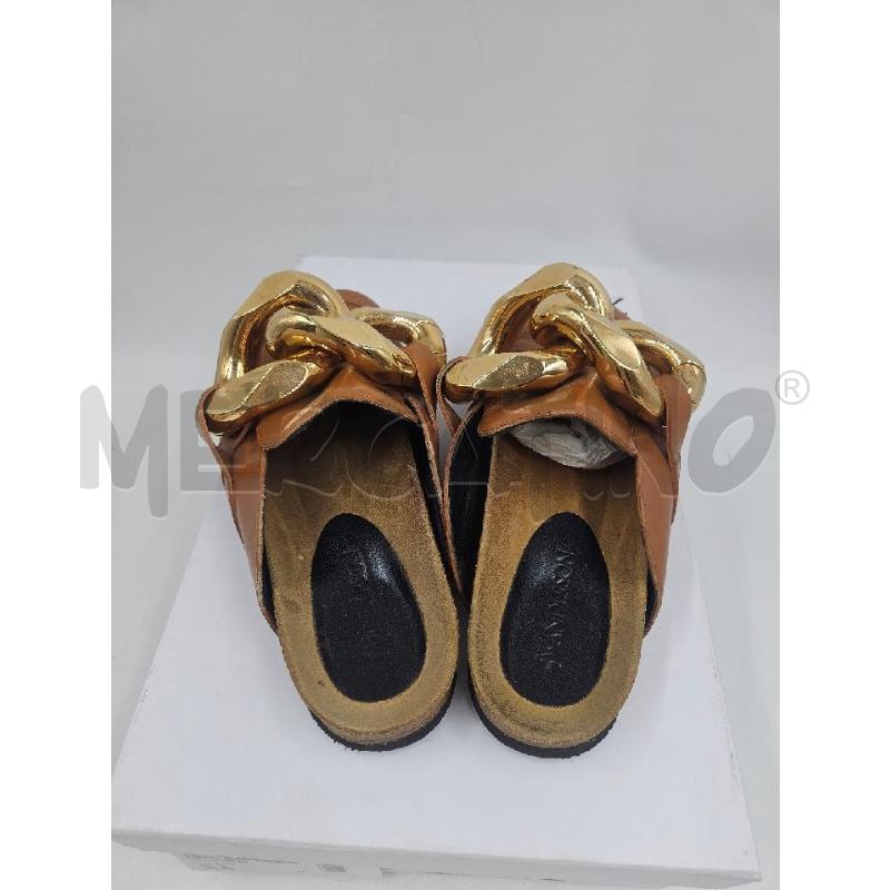SABOT JW ANDERSON CUOIO CATENA DORATA  | Mercatino dell'Usato Verona fiera 2