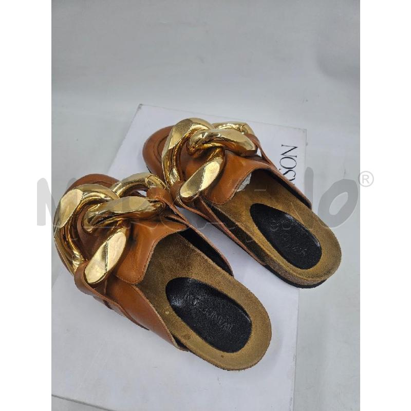 SABOT JW ANDERSON CUOIO CATENA DORATA  | Mercatino dell'Usato Verona fiera 4