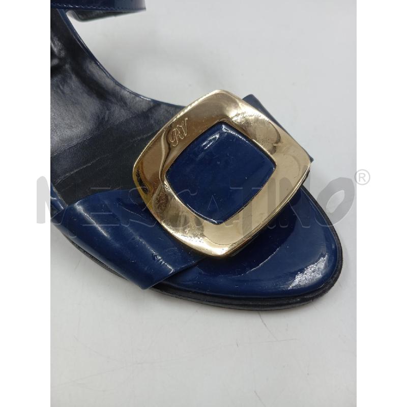 SANDALI DONNA ROGER VIVIER BLU LUCIDE | Mercatino dell'Usato Verona fiera 4