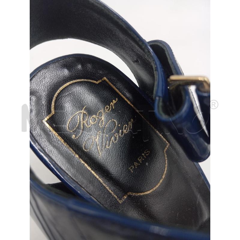 SANDALI DONNA ROGER VIVIER BLU LUCIDE | Mercatino dell'Usato Verona fiera 5