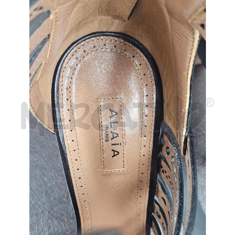 SANDALI D ALAIA NERO TRAFORATO  | Mercatino dell'Usato Verona fiera 4