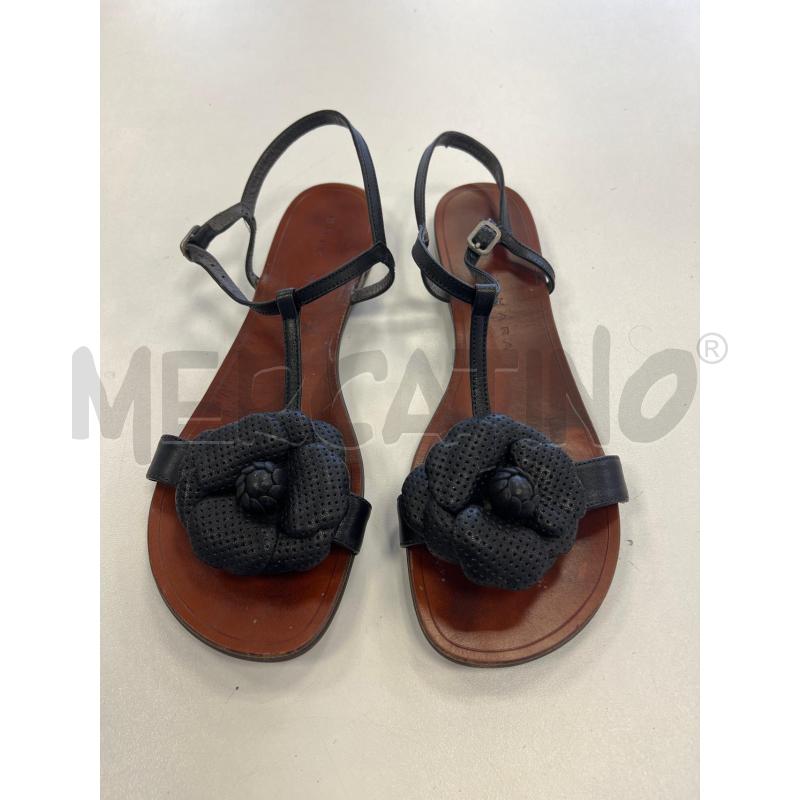 SANDALI D CHIE MIHARA INSERTO FIORE TRAFORATO NERE   | Mercatino dell'Usato Verona fiera 1