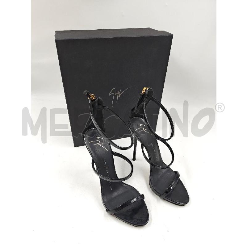 SANDALI D GIUSEPE ZANOTTI NERO TACCO ALTO | Mercatino dell'Usato Verona fiera 1