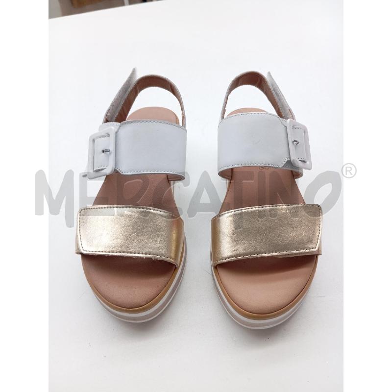 SANDALI D IGI&CO BIANCHE DORATE STRAPPO  | Mercatino dell'Usato Verona fiera 2