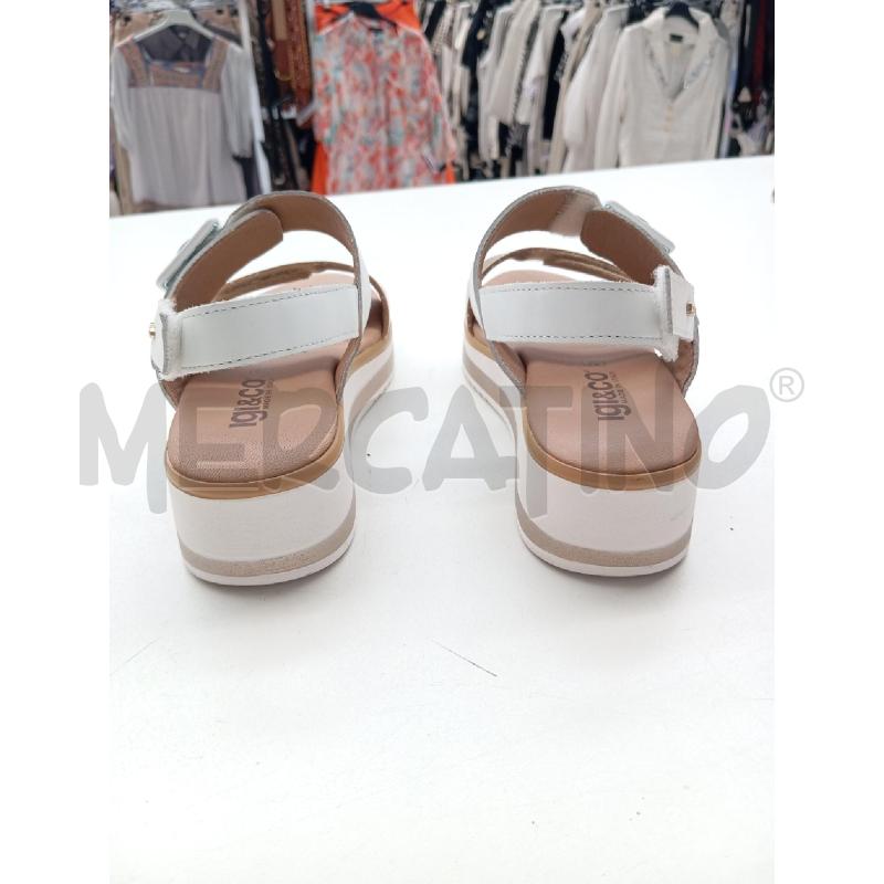SANDALI D IGI&CO BIANCHE DORATE STRAPPO  | Mercatino dell'Usato Verona fiera 3