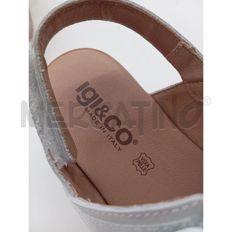SANDALI D IGI&CO BIANCHE DORATE STRAPPO  | Mercatino dell'Usato Verona fiera 4