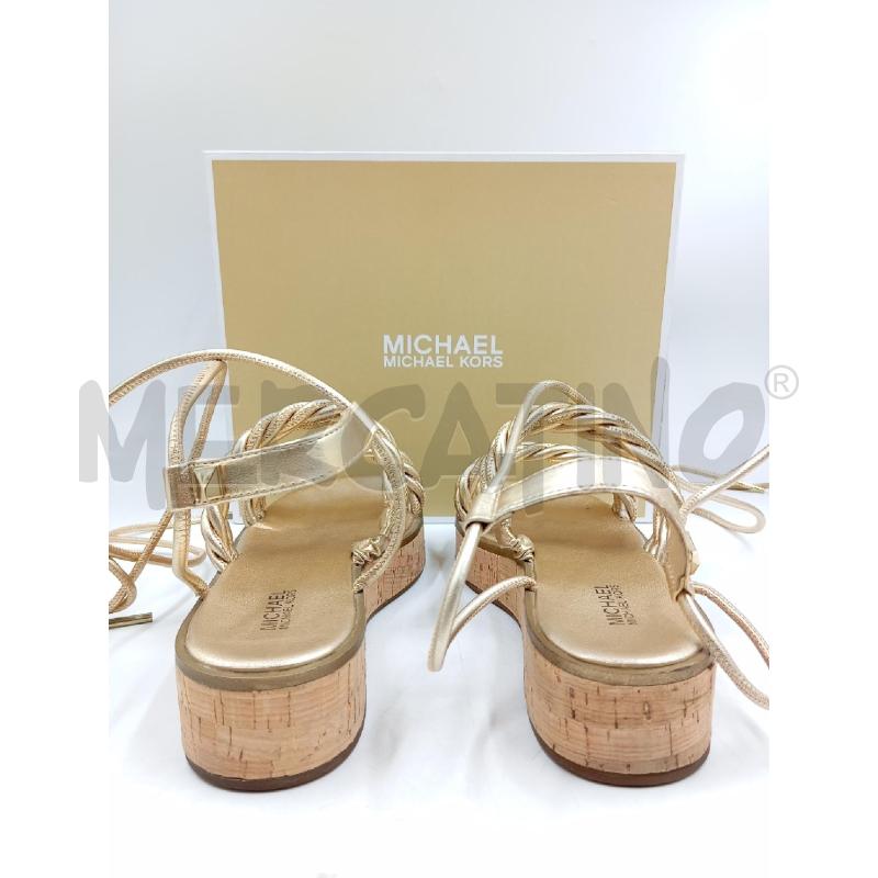 SANDALI D MICHAEL KORS ALLA SCHIAVA DORATI FASCIA TRECCE  | Mercatino dell'Usato Verona fiera 3