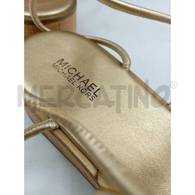 SANDALI D MICHAEL KORS ALLA SCHIAVA DORATI FASCIA TRECCE  | Mercatino dell'Usato Verona fiera 4