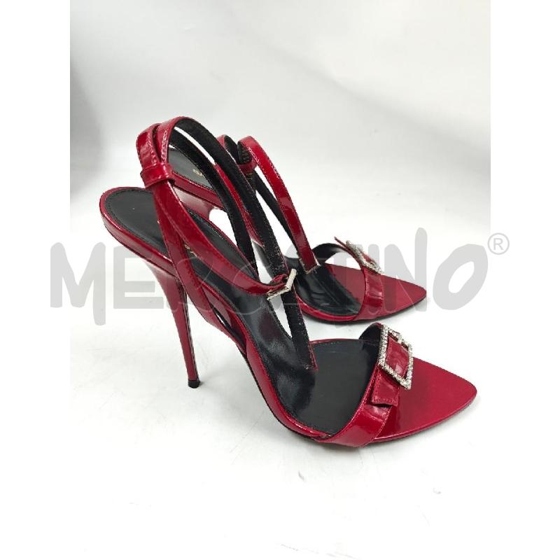 SANDALI D SAINT LAURENT VERNICE ROSSA STRASS | Mercatino dell'Usato Verona fiera 3
