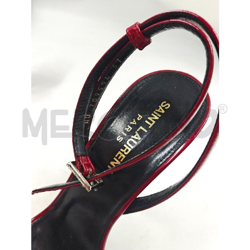 SANDALI D SAINT LAURENT VERNICE ROSSA STRASS | Mercatino dell'Usato Verona fiera 5
