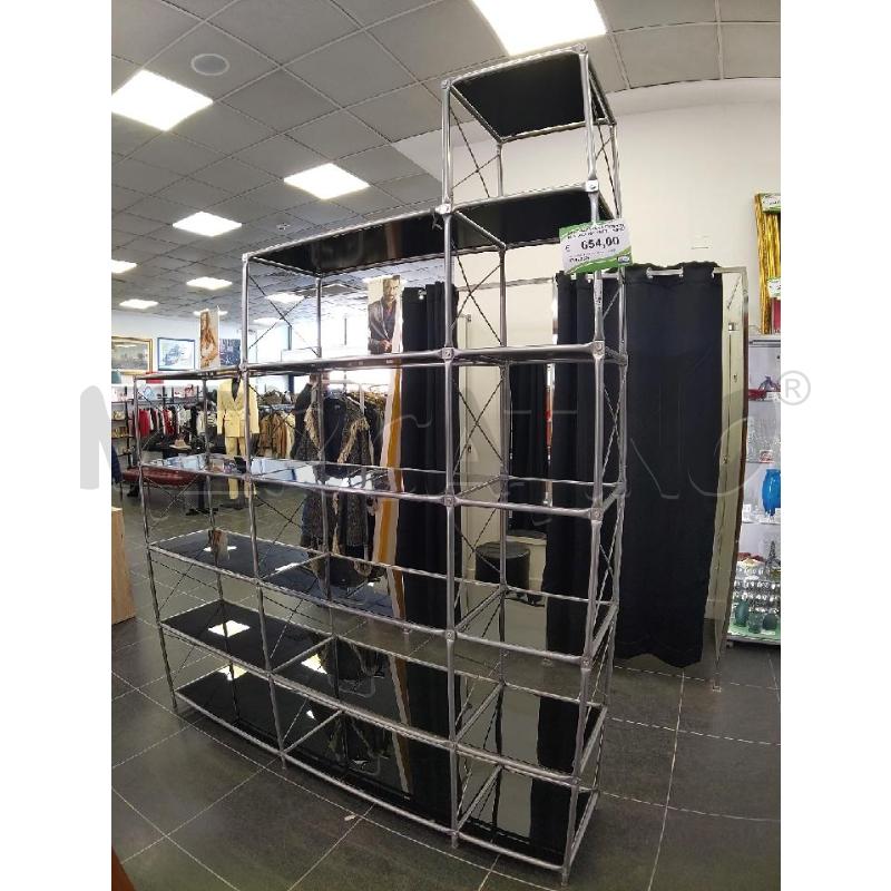 SCAFFALATURA 3 CAMPATE IN SCALA RIP VETRO FUME' | Mercatino dell'Usato Verona fiera 1