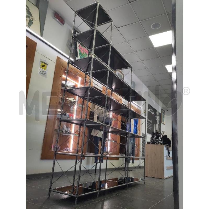 SCAFFALATURA 3 CAMPATE IN SCALA RIP VETRO FUME' | Mercatino dell'Usato Verona fiera 5