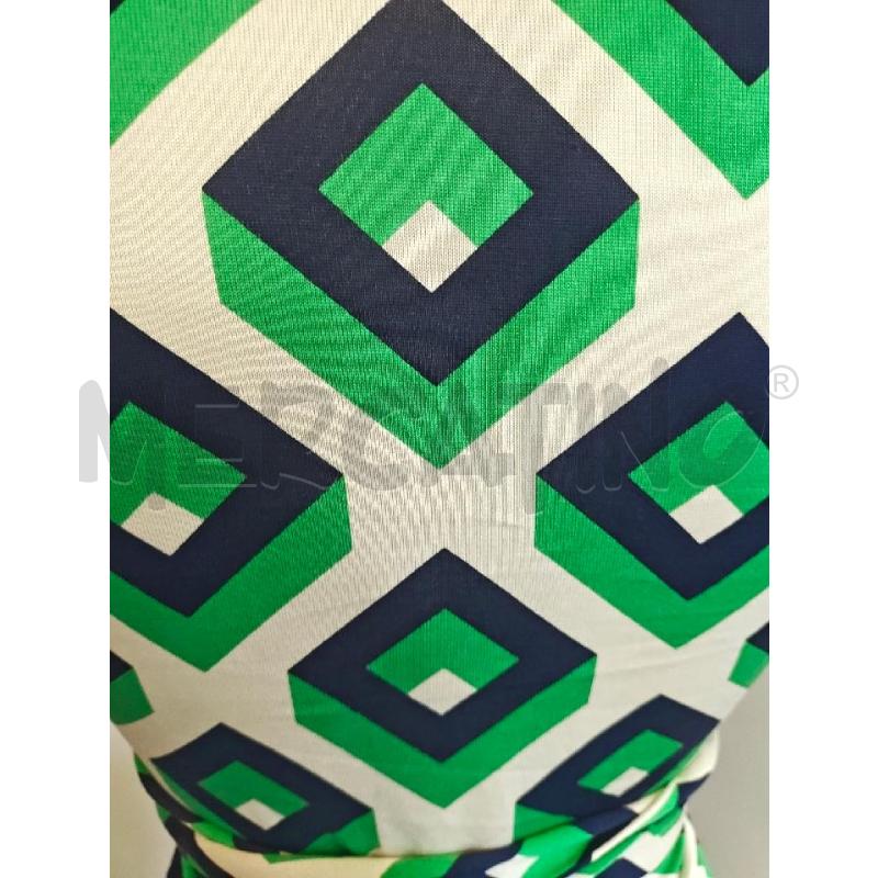 SCALDACUORE DIAN VON FURSTEMBERG VERDE BLU BIA GEOMETRICO    | Mercatino dell'Usato Verona fiera 4