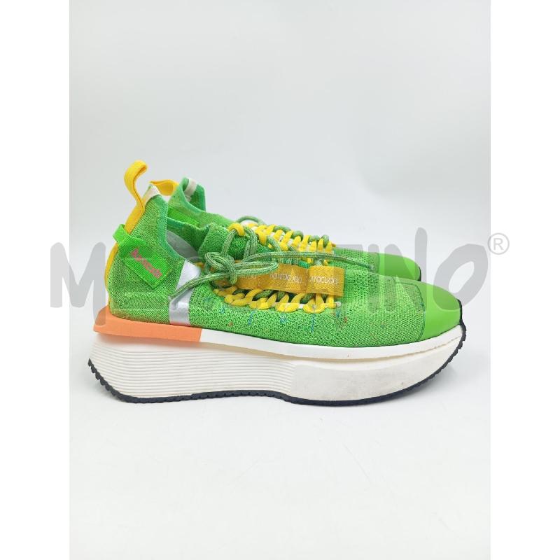 SCARPE D BARRACUDA VERDE CHIARO PARA BIANCA  | Mercatino dell'Usato Verona fiera 1