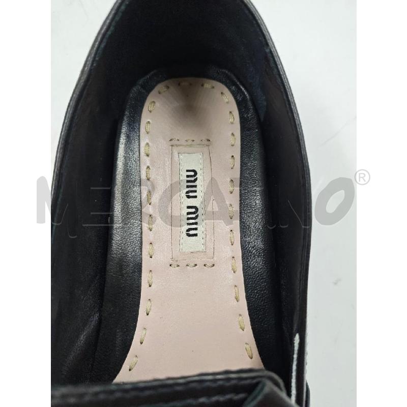 SCARPE D MIU MIU PUNTA CROMATA IN PELLE FIOCCO NERO  | Mercatino dell'Usato Verona fiera 4