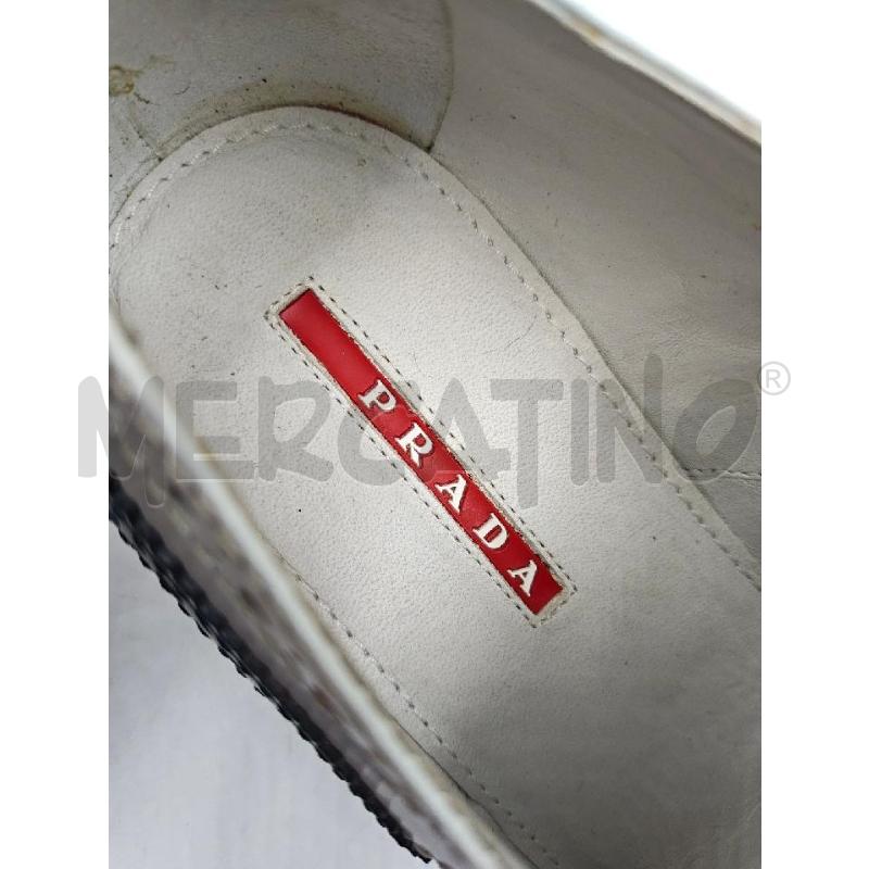 SCARPE D PRADA BIANCHE BLU CODA DI RONDINE  | Mercatino dell'Usato Verona fiera 4