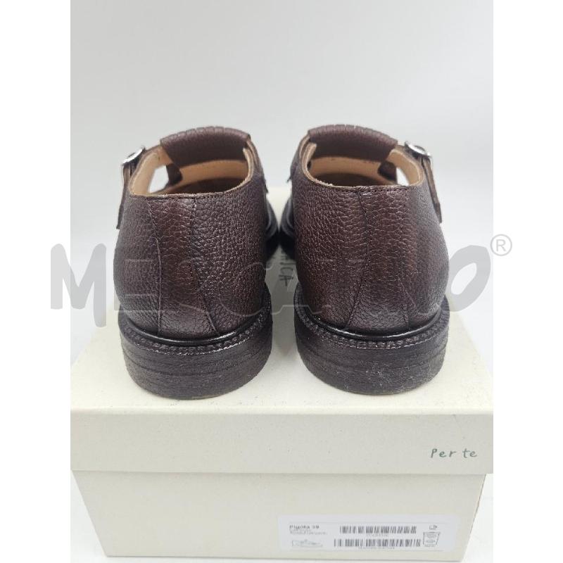 SCARPE D VELASCA MARY JANE PELLE MARRONI FRANGE  | Mercatino dell'Usato Verona fiera 3