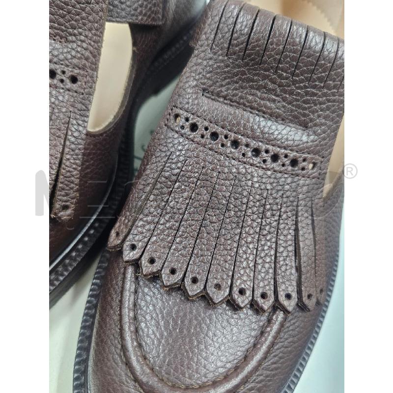 SCARPE D VELASCA MARY JANE PELLE MARRONI FRANGE  | Mercatino dell'Usato Verona fiera 5