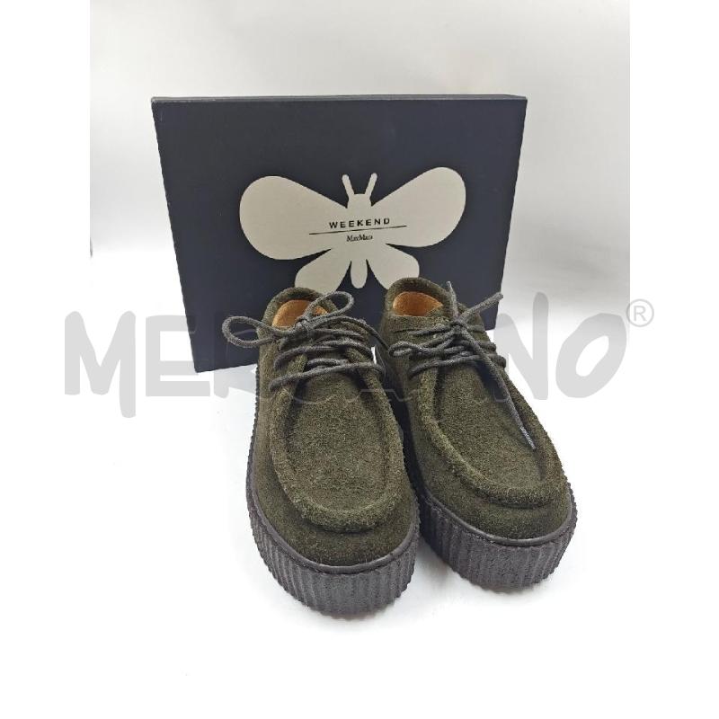 SCARPE D WEEKEND MAX MARA VERDI SCAMOSCIATE  | Mercatino dell'Usato Verona fiera 1