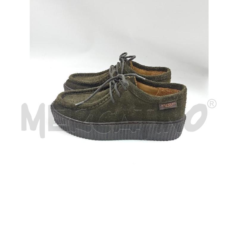 SCARPE D WEEKEND MAX MARA VERDI SCAMOSCIATE  | Mercatino dell'Usato Verona fiera 2