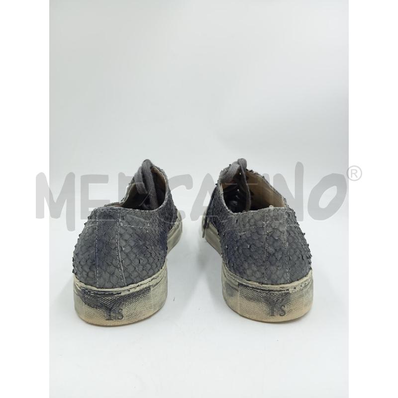 SCARPE U Y'S BLU STAMPA PITONE IN PELLE  | Mercatino dell'Usato Verona fiera 3