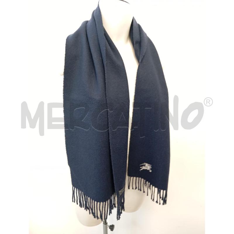 SCIARPA UNISEX BURBERRY BLU FRANGIA DA RIV  | Mercatino dell'Usato Verona fiera 1