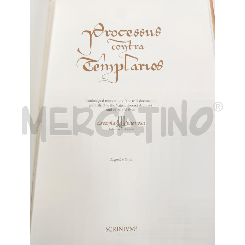 SCRINIUM, PROCESSUS CONTRA TEMPLARIOS A.S.V. INCHIESTA TRADOTTA IN ITALIANO | Mercatino dell'Usato Verona fiera 3