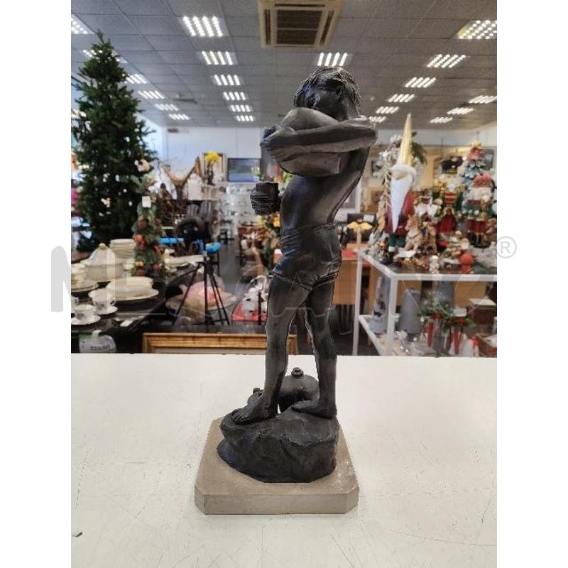 SCULTURA PICCOLA B/MARMO BIMBO CON ANFORE | Mercatino dell'Usato Verona fiera 2