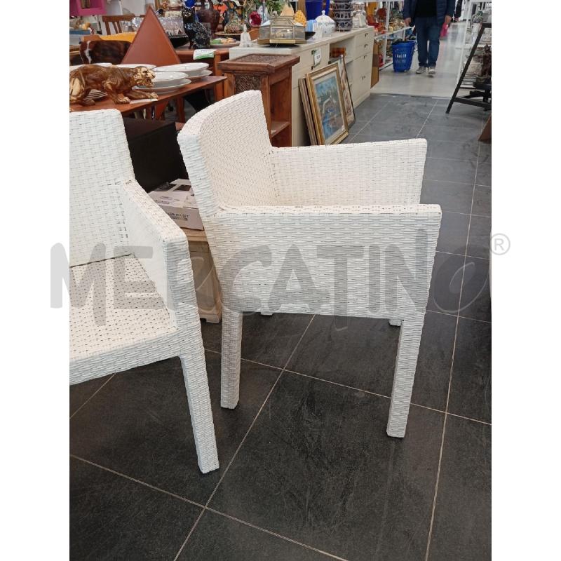 SEDIE PZ. 2 GERVASONI BIA FINTO RATTAN | Mercatino dell'Usato Verona fiera 2