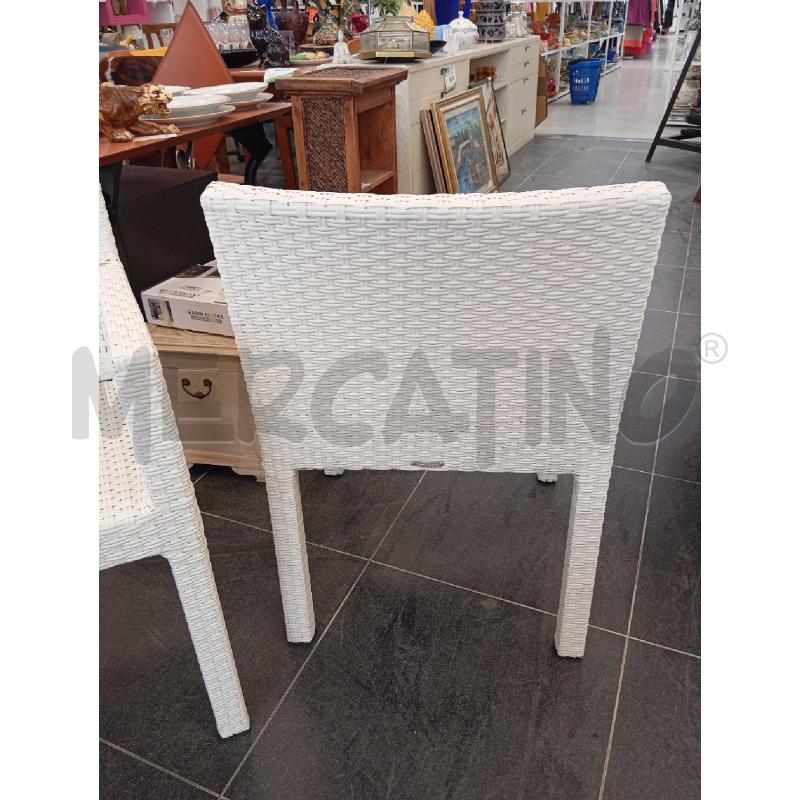 SEDIE PZ. 2 GERVASONI BIA FINTO RATTAN | Mercatino dell'Usato Verona fiera 3