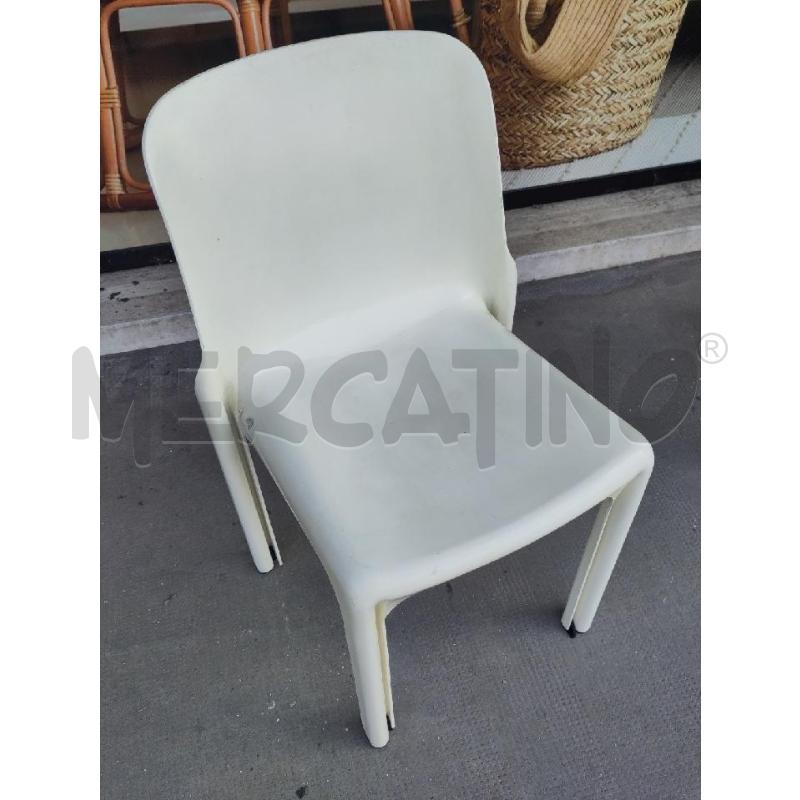 SEDIE PZ. 4 SELENE VICO MAGISTRETTI BEIGE | Mercatino dell'Usato Verona fiera 3