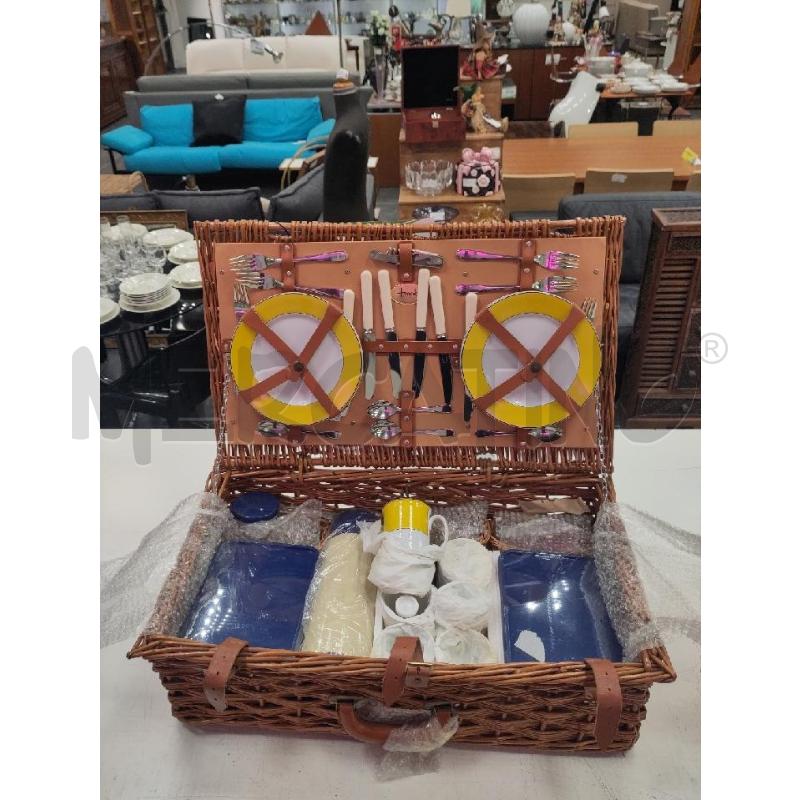 SET DA PICNIC HARRODS 6 PERS CON CESTA | Mercatino dell'Usato Verona fiera 1