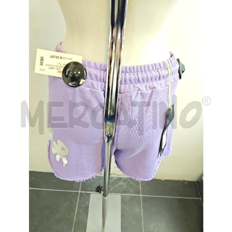 SHORTS DONNA DISCLAIMER LILLA | Mercatino dell'Usato Verona fiera 3