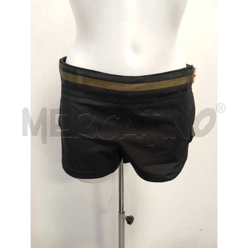SHORTS DONNA GUCCI NERO CINTURA WEB VERDE MILITARE BAMBOO | Mercatino dell'Usato Verona fiera 1