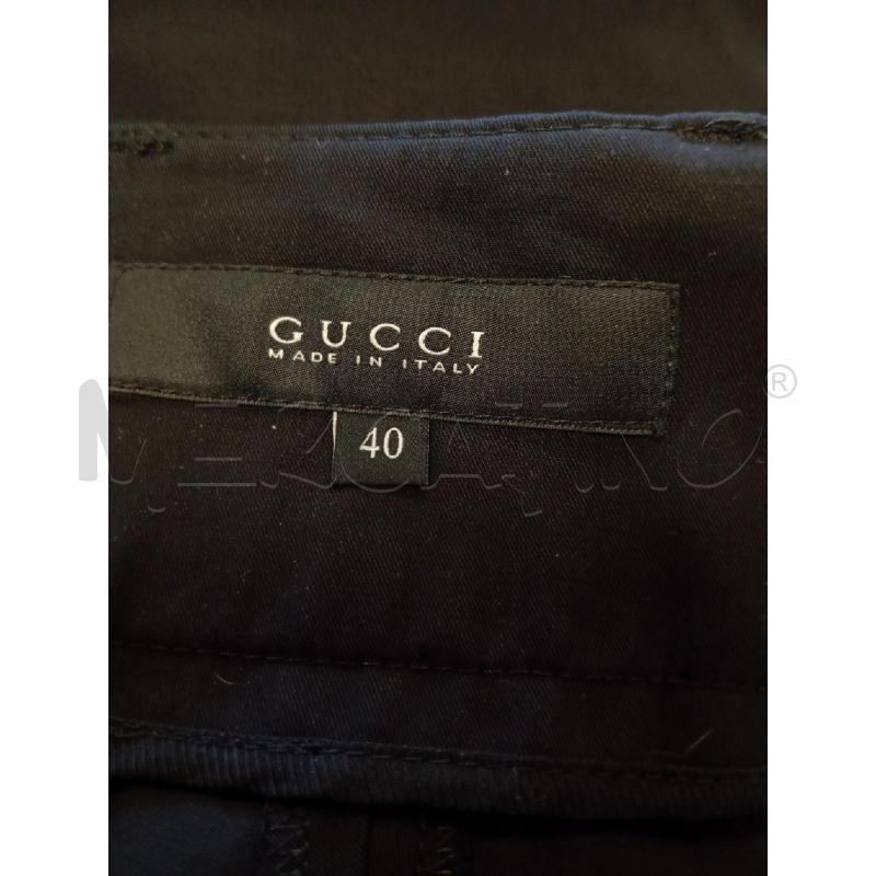 SHORTS DONNA GUCCI NERO CINTURA WEB VERDE MILITARE BAMBOO | Mercatino dell'Usato Verona fiera 5