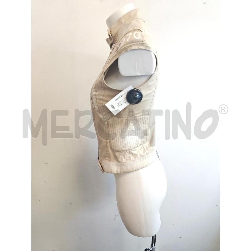 SMANICATO D ALYSI BEIGE TASCHE ZIP | Mercatino dell'Usato Verona fiera 2