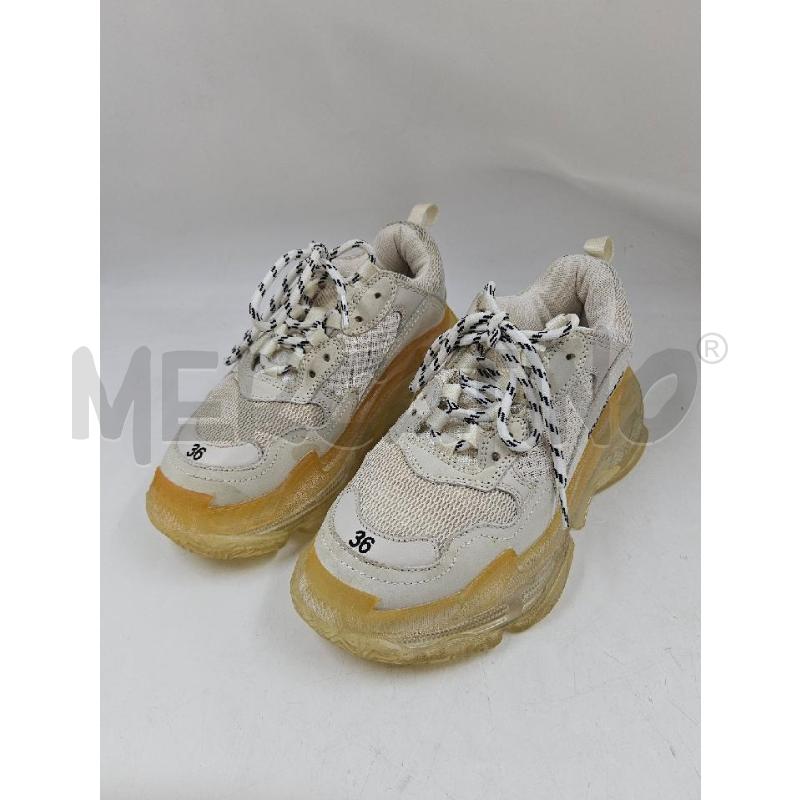 SNEAKERS D BALENCIAGA BIANCHE SUOLA TRASPARENTE  | Mercatino dell'Usato Verona fiera 1
