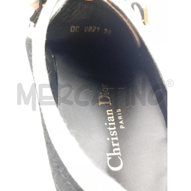 SNEAKERS D CHRISTIAN DIOR NERE PUNTA BIANCA LACCI GANCETTI  | Mercatino dell'Usato Verona fiera 4