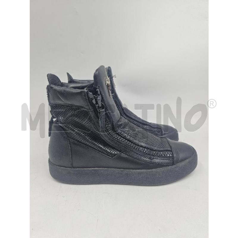 SNEAKERS D GIUSEPPE ZANOTTI NERE IN PELLE  | Mercatino dell'Usato Verona fiera 2
