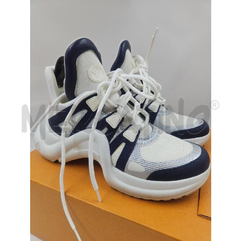 SNEAKERS D LOUIS VUITTON ARCHLIGHT BIANCHE BLU  | Mercatino dell'Usato Verona fiera 5