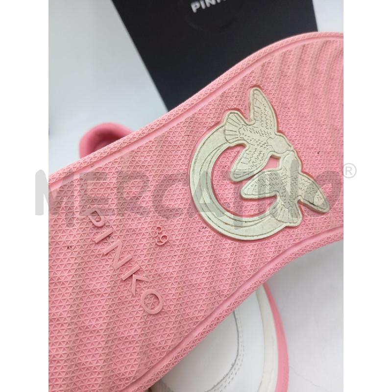 SNEAKERS D PINKO CALF LATHER MILK PINK  | Mercatino dell'Usato Verona fiera 5
