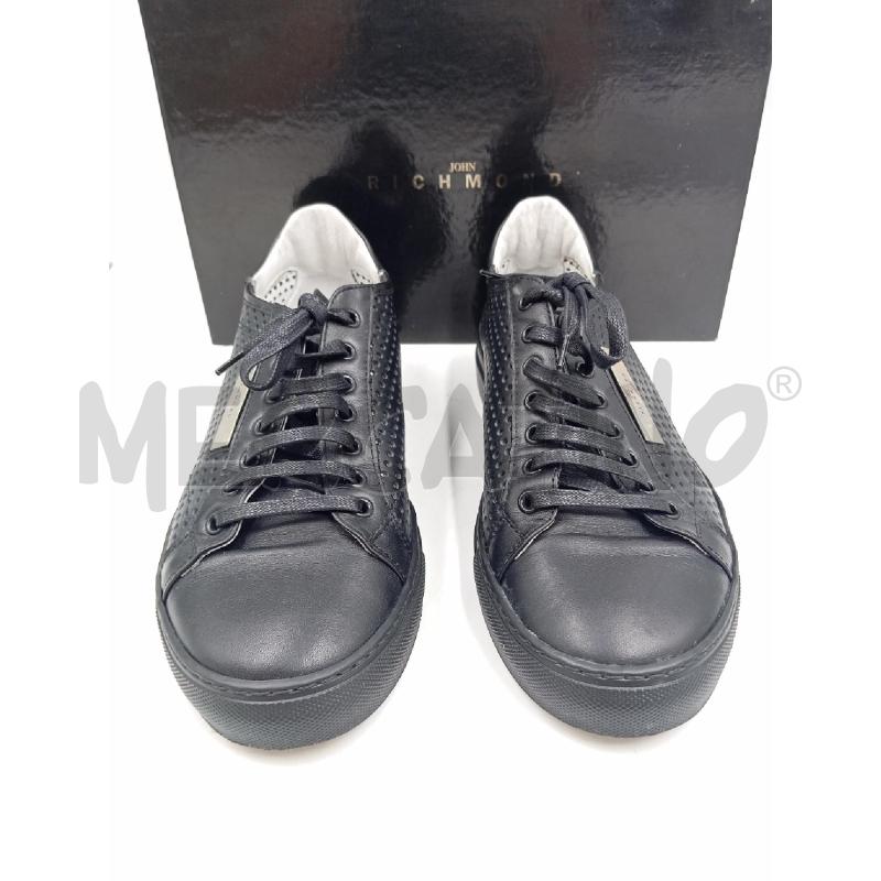SNEAKERS UOMO RICHMOND PELLE NERO TRAFORATO  | Mercatino dell'Usato Verona fiera 2