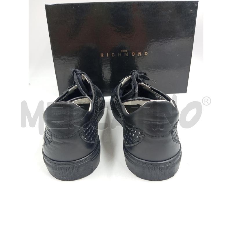 SNEAKERS UOMO RICHMOND PELLE NERO TRAFORATO  | Mercatino dell'Usato Verona fiera 3
