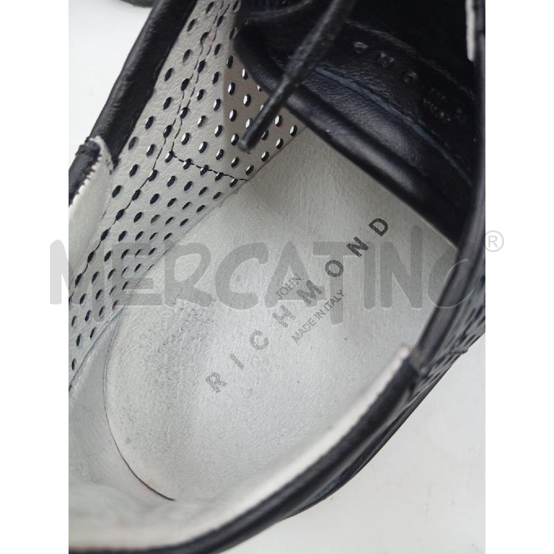 SNEAKERS UOMO RICHMOND PELLE NERO TRAFORATO  | Mercatino dell'Usato Verona fiera 4
