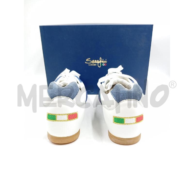 SNEAKERS UOMO SERAFINI BIANCO BLU  | Mercatino dell'Usato Verona fiera 3