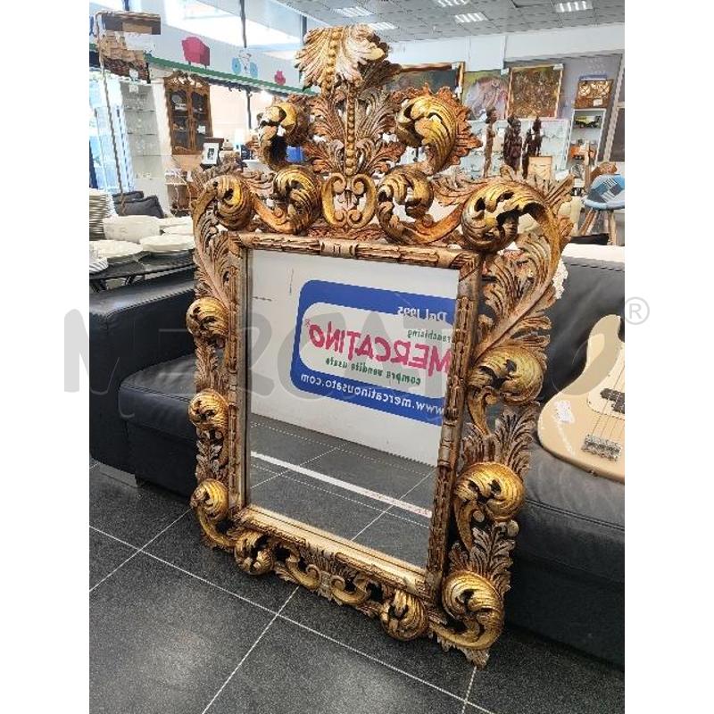 SPECCHIO C/DOR FOGLIE BAROCCO 52.5 X 78 | Mercatino dell'Usato Verona fiera 1