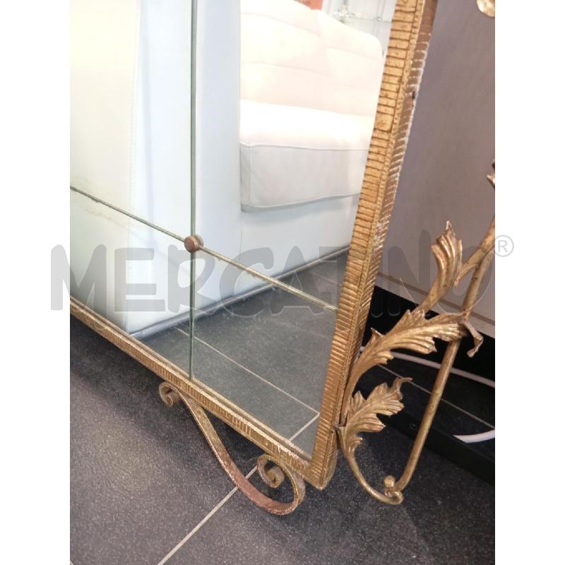 SPECCHIO CORNICE FOGLIE DORATE | Mercatino dell'Usato Verona fiera 3